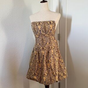 Strapless Yellow Y2K Dress 100% COTTON